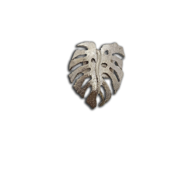 Anello regolabile Monstera (foglia Larga) Argento Anello regolabile Monstera (foglia Larga) Argento
