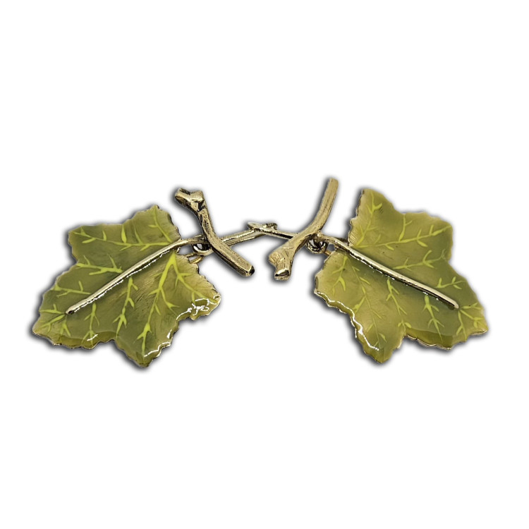Orecchini Tralcio di Vite Bronzo con smalto Orecchini Tralcio di Vite Bronzo con smalto
